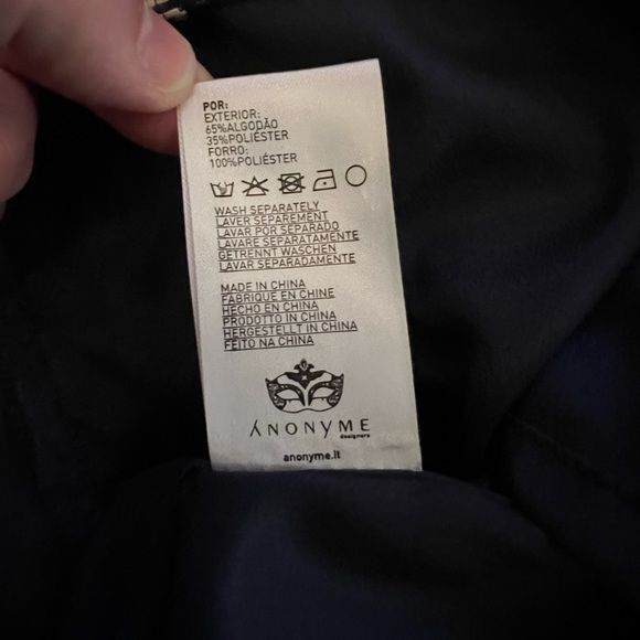 Anonyme Designers Navy Blue/White Dress - Picture 8 of 9